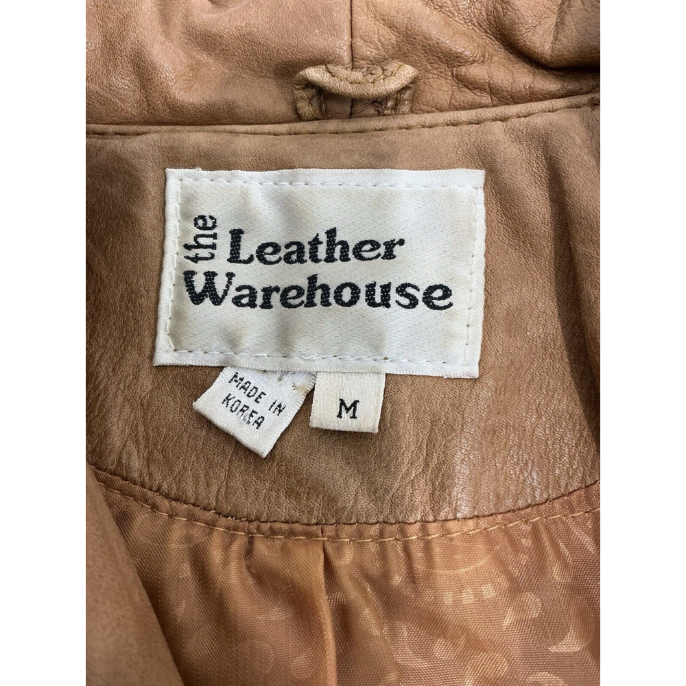 Womans The Leather Warehouse Medium Brown Full Length Leather Trenchcoat - Picture 7 of 9